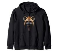 Tête de hyène en colère Rugissant Animal Sauvage Safari Art Sweat à Capuche