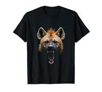 Tête de hyène en colère Rugissant Animal Sauvage Safari Art T-Shirt
