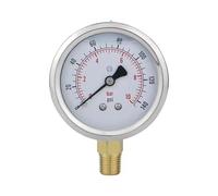 Tête de jauge de pression sismique Manomètre à liquide 0,1 Mpa, 16, 25(1-4 NPT,0-0.4Mpa)