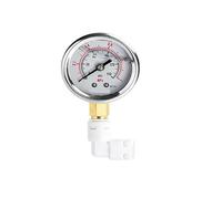 Tête de jauge de pression sismique Manomètre de pression d'eau 0-1 MPa for robinet cuisine domestique, purificateur, testeur, régulateur, tuyau 1/4" fileté, 1/2"(2)