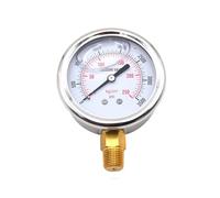 Tête de jauge de pression sismique Manomètre de pression hydraulique en acier inoxydable, testeur fluide 0-3 500 psi