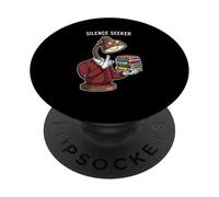 Tête de Lampe silencieuse pour Lire Le Silence PopSockets PopGrip Adhésif