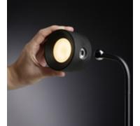 Tête de lampe VALUMO, incl. station de charge, noir