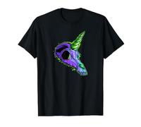 Tête de Licorne, tête de Mort, Punk, Emo Magique, Cheval et Licorne T-Shirt Graphique avec Valeur, Homme, Noir, L