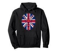 Tête de Lion aux Couleurs du Drapeau Britannique Sweat à Capuche