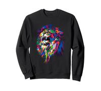 Tête de Lion colorée - Roi des bêtes - Tête de Lion Sweatshirt