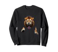 Tête de Lion en colère - Animaux Sauvages rugissants - Art de la Jungle Sweatshirt