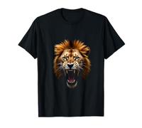 Tête de Lion en colère - Animaux Sauvages rugissants - Art de la Jungle T-Shirt