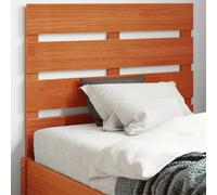 vidaXL Tête de Lit, Accessoire de Lit avec Pieds, Tête de Cadre de Lit, Meuble de Chambre à Coucher, Cire Marron 135 cm Bois Massif de Pin