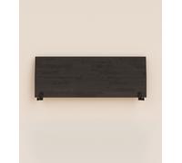Tête de lit 120 cm - Bois de bouleau massif éco-responsable noir - Robuste - Tediber