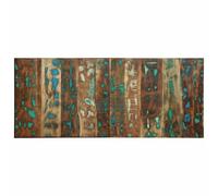 Tête de lit 120 cm bois de manguier brut massif panneau de tête de lit vidaXL