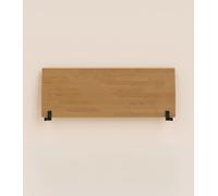 Tête de lit 140 cm - Bois de bouleau massif éco-responsable foncé - Robuste - Tediber