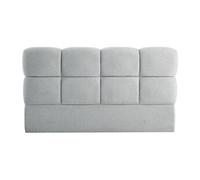 Tête de lit 140 cm - Tissu texturé - Gris clair - DAMADO