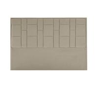 Tête de lit 140 cm - Velours - Taupe - HERMINE