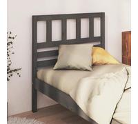vidaXL Tête de lit Gris 156x4x100 cm Pin massif