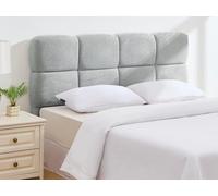 Tête de lit 160 cm - Tissu texturé - Gris clair - DAMADO de Pascal Morabito