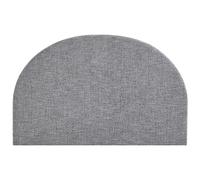 Vente-unique - Tête de lit 160 cm - Tissu texturé - Gris - PANIOTI