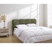 Vente-unique - Tête de lit 160 cm - Tissu texturé - Vert Olive - DAMADO