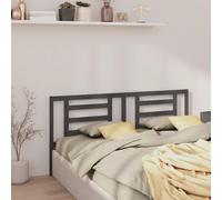 Vidaxl Tête De Lit Gris 81x4x100 Cm Bois Massif De Pin Marron