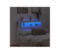 vidaXL Tête de Lit à LED, Tête de Cadre de Lit, Accessoire de Lit Double, Meuble de Chambre à Coucher Maison Intérieur, 837344