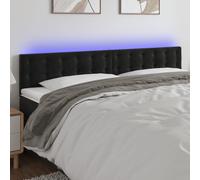 Tête de Lit à LED Gris Clair 200x5x78/88 cm Velours Meuble de Chambre vidaXL