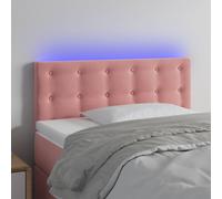 Tête de Lit à LED Gris Clair 200x5x78/88 cm Velours Meuble de Chambre vidaXL