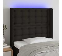 Tête de Lit à LED Gris Clair 83x16x78/88 cm Tissu Meuble de Chambre vidaXL