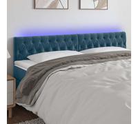 Tête de Lit à LED Gris Foncé 100x7x78/88 cm Velours Meuble de Chambre vidaXL