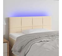 Tête de Lit à LED Gris Foncé 80x5x78/88 cm Tissu Meuble de Chambre vidaXL