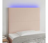 Hoofdbord LED 180x5x78/88 cm kunstleer cappuccinokleurig3121439