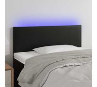 vidaXL Tête de lit à LED Noir 90x5x78/88 cm Similicuir