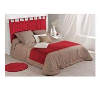 Tête de lit à passants et - Effet matelassé Rouge 160x85 cm