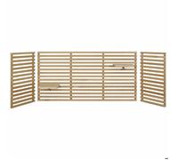 Tête de lit - Akiten Retail - Tao - Bois massif - 2 tablettes de rangement - 160 cm