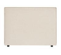 IDIMEX Tête de lit Anisa 90 rembourrée, en Tissu Polyester pour lit 90 cm, sur Pieds en Plastique, Écru