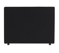 IDIMEX Tête de lit Anisa 90 rembourrée, en Tissu Polyester pour lit 90 cm, sur Pieds en Plastique, Noir