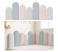 Tête de lit autocollante, Rembourrage Mural Anti-Collision 3D pour Enfants, Autocollants muraux Tatami de 3 cm d'épaisseur, Panneaux muraux rembourrés pour Chambre et Salle de Jeux