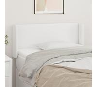 Tête de Lit avec Oreilles Blanc 103x16x78/88 cm Similicuir Meuble vidaXL