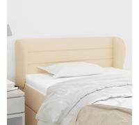 Tête de Lit avec Oreilles Gris Clair 103x23x78/88 cm Tissu Meuble vidaXL