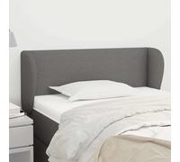 Tête de Lit avec Oreilles Gris Clair 83x23x78/88cm Tissu Meuble Chambre vidaXL