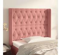 Tête de Lit avec Oreilles Gris Foncé 83x16x78/88 cm Velours Meuble vidaXL