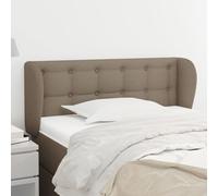 Tête de Lit avec Oreilles Noir 103x23x78/88 cm Tissu Meuble Chambre vidaXL