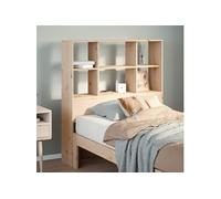 Tête de lit avec rangement 90 cm bois massif de pin, tête de lit en bois, tête de lit avec rangement, tête de lit sur pied