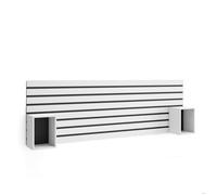 Tête de lit, Avec Tables de Chevet, 214x3x70 cm, Lit 120,135,140,150,160 cm, Blanc, RF3567
