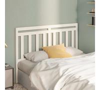 vidaXL Tête de lit Blanc 106x4x100 cm Bois massif de pin
