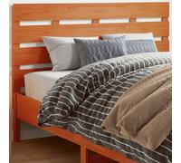 vidaXL Tête de lit 135 cm en bois massif de pin cire marron