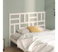vidaXL Hoofdbord 96x4x104 cm massief grenenhout wit818171 Blanc G