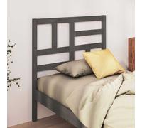 Hoofdbord 96x4x104 cm massief grenenhout grijs818172