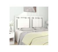 Tête de lit Blanc 140,5x4x100 cm Bois massif de pin blanc G