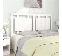 Tête de lit Blanc 140,5x4x100 cm Bois massif de pin blanc G