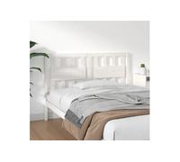 vidaXL Tête de lit 818571 – Bois massif de pin blanc 145,5x4x100 cm